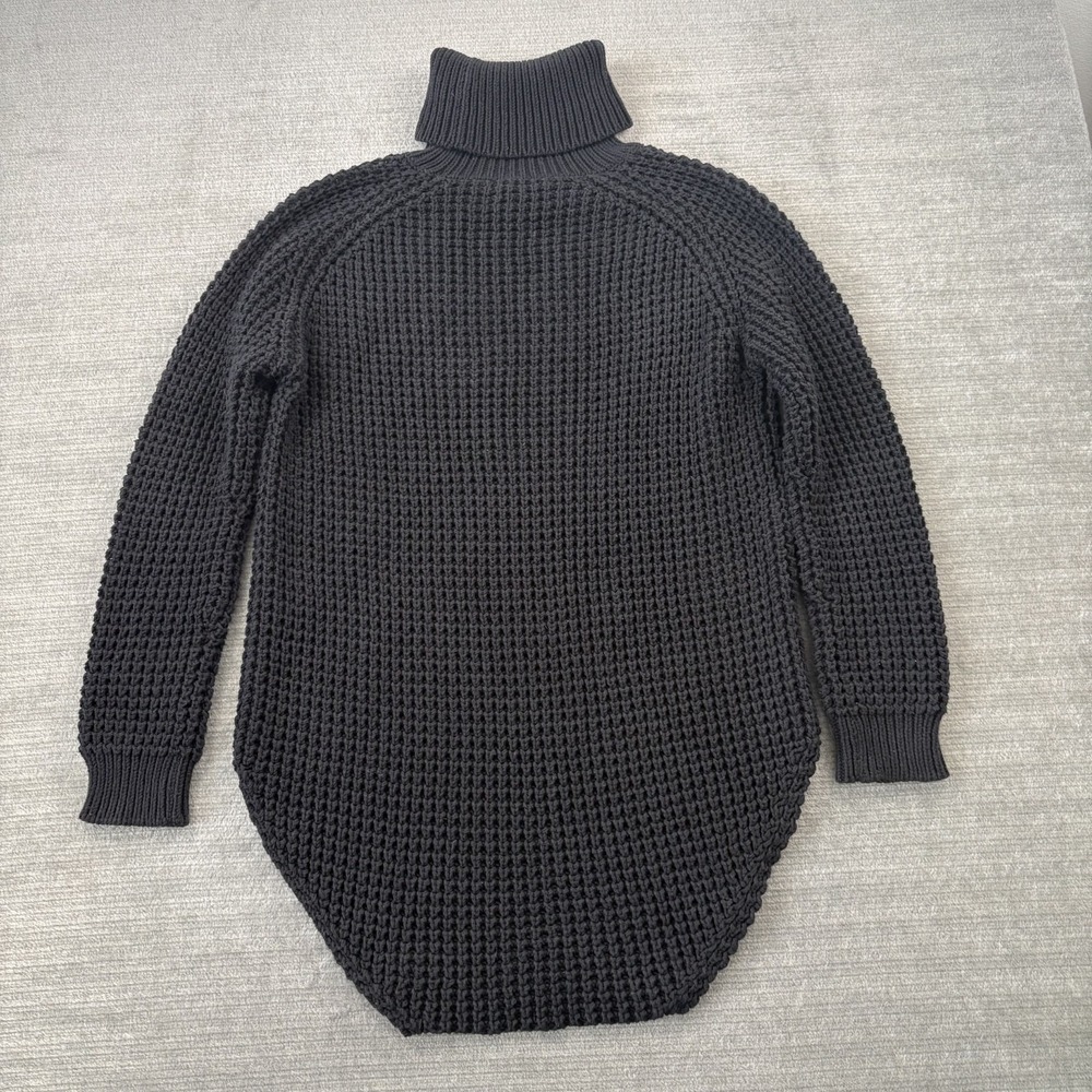 Hope‎ Stockholm Grand Sweater Womens 36 Black Turtleneck Chunky Heavy Knit Relax